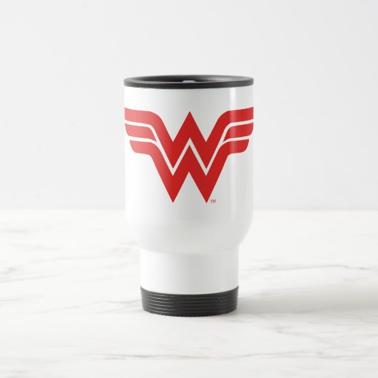 Red Wonder Woman Logo Reisbeker (Center)