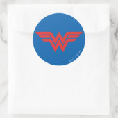 Red Wonder Woman Logo Ronde Sticker (Tas)