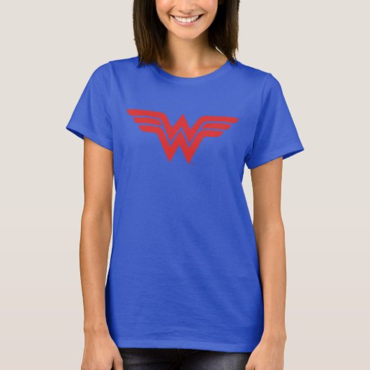 Red Wonder Woman Logo T-shirt (Voorkant)