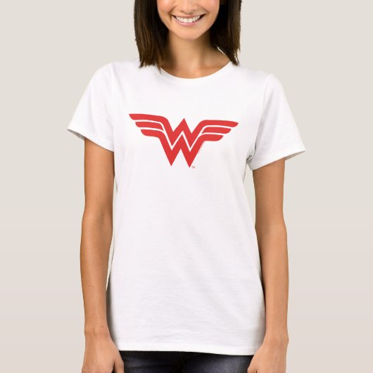 Red Wonder Woman Logo T-shirt (Voorkant)