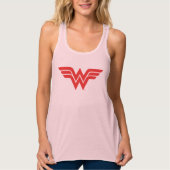 Red Wonder Woman Logo Tanktop (Voorkant)