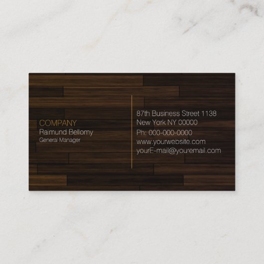 Red Wood Apple Visitekaartje (Achterkant)