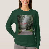 Red Wood Forest Women's Green Long Slapeve T-shirt (Voorkant)