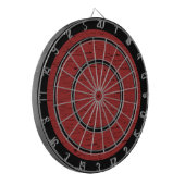Red Wood Texture Custom Dart Board Dartbord (Voorkant Links)