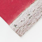 RED WOODEN DEUR FLEECE DEKEN (Hoek)