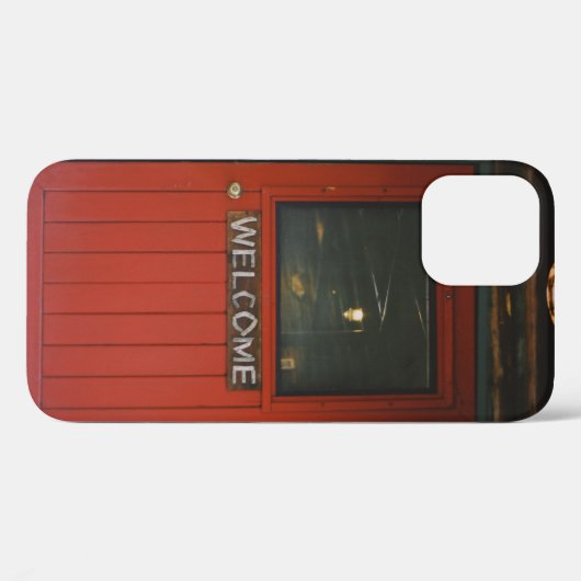 RED WOODEN GESLOTEN DEUR Case-Mate iPhone CASE (Achterkant (horizontaal))