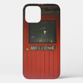 RED WOODEN GESLOTEN DEUR Case-Mate iPhone CASE (Achterkant)