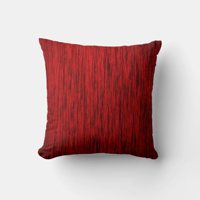 Red Woodgrain Kussen (Voorkant)