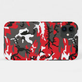 Red Woodland Camouflage Case-Mate iPhone Case (Achterkant (horizontaal))