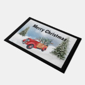  Red Woodside kerstavond Deurklep Deurmat (Schuin)