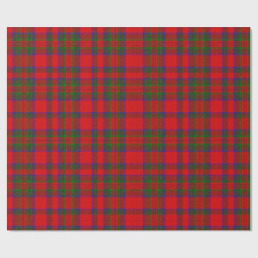 Red Wool Tartan Cadeaupapier (Vlak)