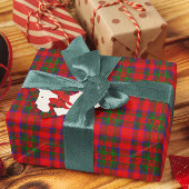 Red Wool Tartan Cadeaupapier