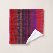 Red Woven Bands Abstract Bath Towels Bad Handdoek (Wasdoekje)