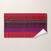 Red Woven Bands Abstract Bath Towels Bad Handdoek (Handdoek)
