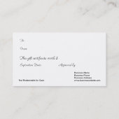 Red Wrapped Gift Stars Business Cadeaubonnen Kortingskaartje (Achterkant)