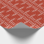 Red Wrapping Paper van Afrikaanse Arrow-modderontw Cadeaupapier (Hoek)