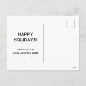 Red Wreath Logo Business Feestdagenkaart (Achterkant)