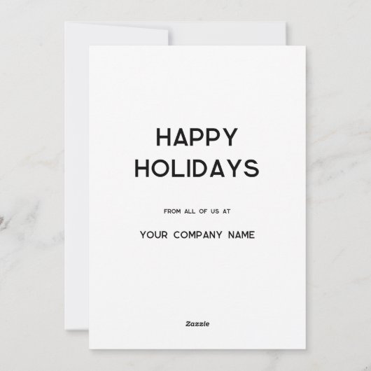 Red Wreath Logo Zakelijke vakantie Kaart (Achterkant)