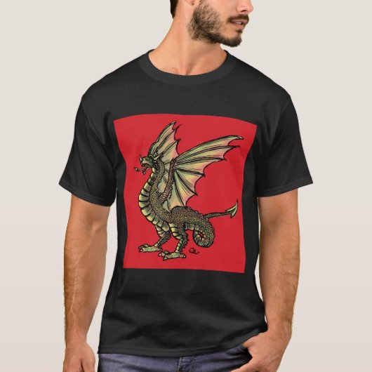 Red Wyvern Dragon T-shirt (Voorkant)