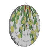 red xmas mistletoe dartbord (Voorkant Links)