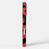 Red Xs op zwart met verborgen ogen Case-Mate iPhone Case (Achterkant / Rechts)