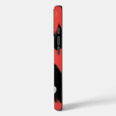 Red Xs op zwart met verborgen ogen Case-Mate iPhone Case (Achterkant / Links)