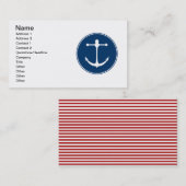 Red Yacht Club Visitekaartje (Voorkant / Achterkant)