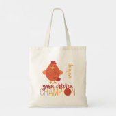 Red Yarn Chicken Champion Tote Bag (Achterkant)
