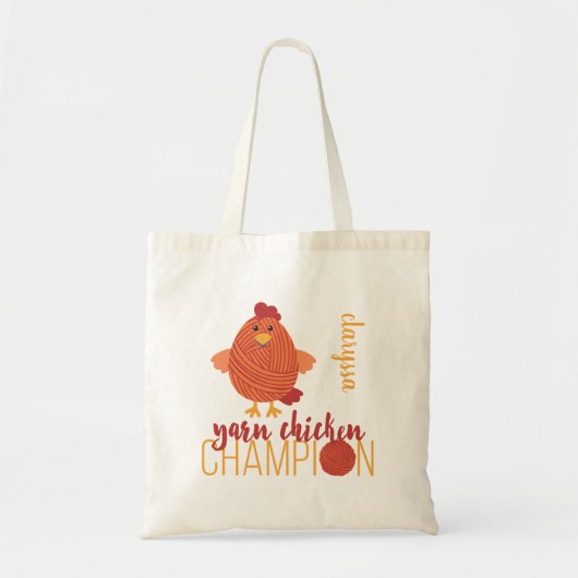 Red Yarn Chicken Champion Tote Bag (Voorkant)