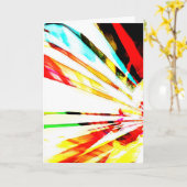 Red Yellow Aqua Black, Abstract ontwerp voor zonne Kaart (Gele Bloem)