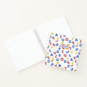 Red Yellow Blue ABC Letters Notes Bullet Journal Notitieboek (Binnen)