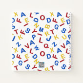 Red Yellow Blue ABC Letters Notes Bullet Journal Notitieboek (Achterkant)