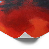 Red Yellow Blue Abstract Expressionisme schilderen Poster (Hoek)