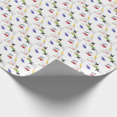 Red Yellow Blue Airplane Bicycle Cadeaupapier (Hoek)