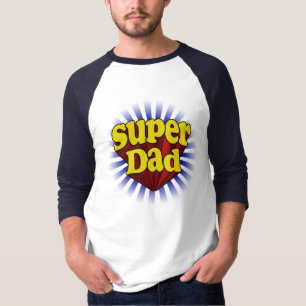 Red Yellow Blue Fresh Super Dad T-shirt