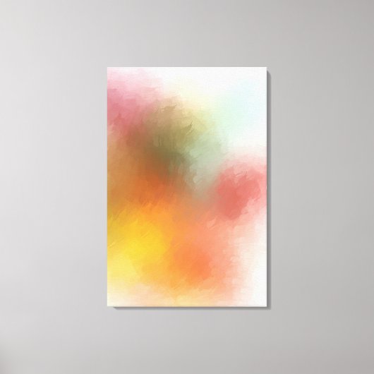 Red Yellow Blue Modern kleurrijk Abstract kunstwer Canvas Afdruk (Voorkant)