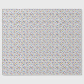 Red Yellow Blue Number Black White Cadeaupapier (Vlak)