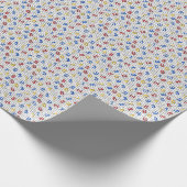 Red Yellow Blue Number Black White Cadeaupapier (Hoek)