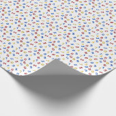 Red Yellow Blue Numbers  Cadeaupapier (Hoek)