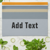 Red Yellow Blue Silver Multicolor Striped Pattern Theedoek (Gevouwen)