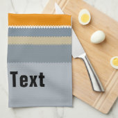 Red Yellow Blue Silver Multicolor Striped Pattern Theedoek (Quarter Fold)