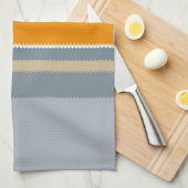 Red Yellow Blue Silver Multicolor Striped Pattern Theedoek (Quarter Fold)