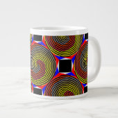 Red Yellow Blue Spiral van Kenneth Yoncich Grote Koffiekop (Voorkant rechts)