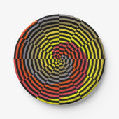 Red Yellow Blue Spiral van Kenneth Yoncich Papieren Bordje (Voorkant)