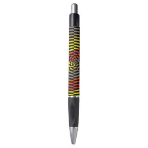 Red Yellow Blue Spiral van Kenneth Yoncich Pen