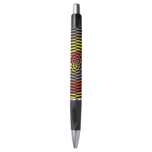 Red Yellow Blue Spiral van Kenneth Yoncich Pen (Voorkant Verticaal)