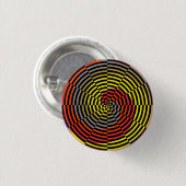 Red Yellow Blue Spiral van Kenneth Yoncich Ronde Button 3,2 Cm (Voorkant /achterkant)