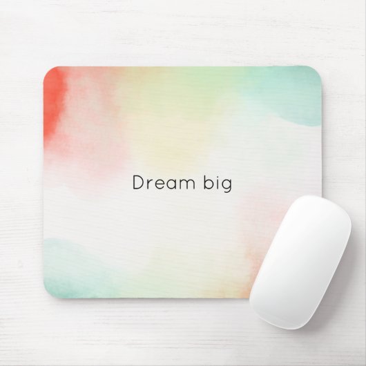 Red Yellow Blush Tie Dye Muismat (Met muis)