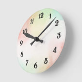 Red Yellow Blush Tie Dye Ronde Klok (Hoek)