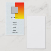 Red/Yellow Business Visitekaartje (Voorkant / Achterkant)